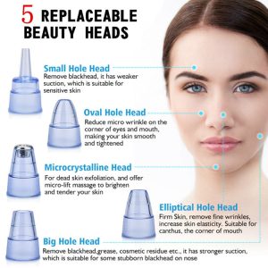 Facial Blackhead Remover Electric Acne Cleaner Blackhead Black Point Vacuum Cleaner Tool Black Spots Pore Cleaner Machine