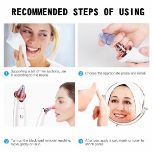 Facial Blackhead Remover Electric Acne Cleaner Blackhead Black Point Vacuum Cleaner Tool Black Spots Pore Cleaner Machine